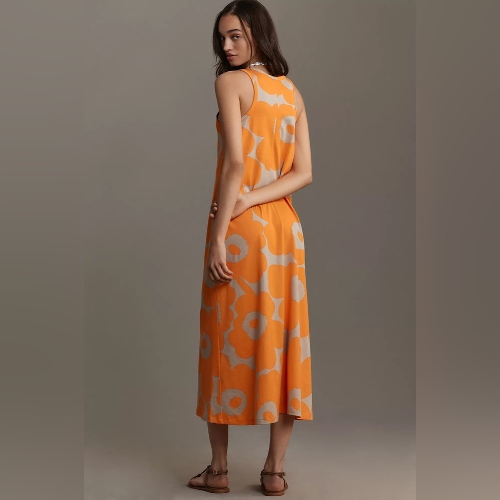NWT Marimekko Liplatus Unikko Jersey Dress - Picture 3 of 6